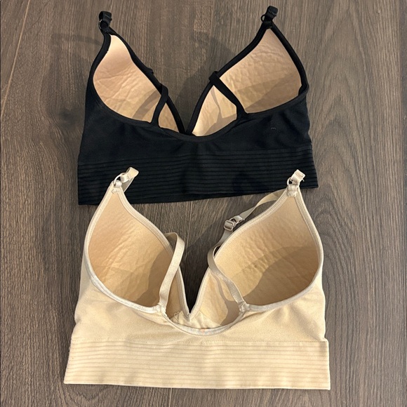 Jockey 2 pack Black and Cream Bralette Duo wireless and clasp free - Small - Picture 2 of 4